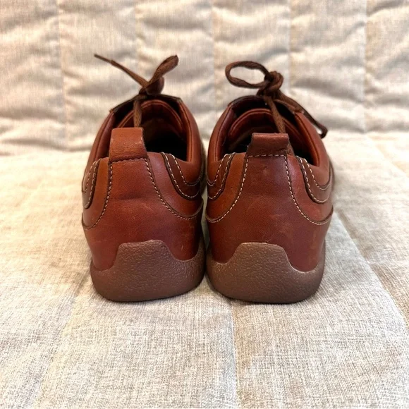 Born Oxford Mens 11 US 45 EU Brown Leather Two Tone Shoes Lace Up Casual - Picture 12 of 13